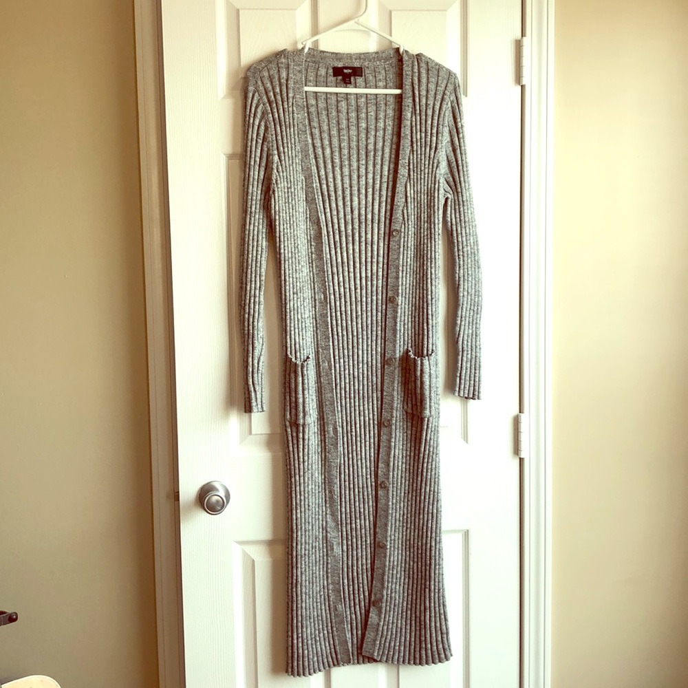 Long duster sweater
